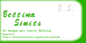 bettina simits business card